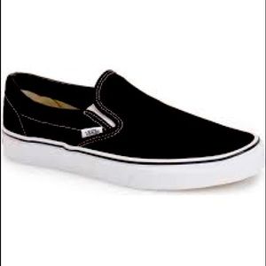 Black slip on vans - classic